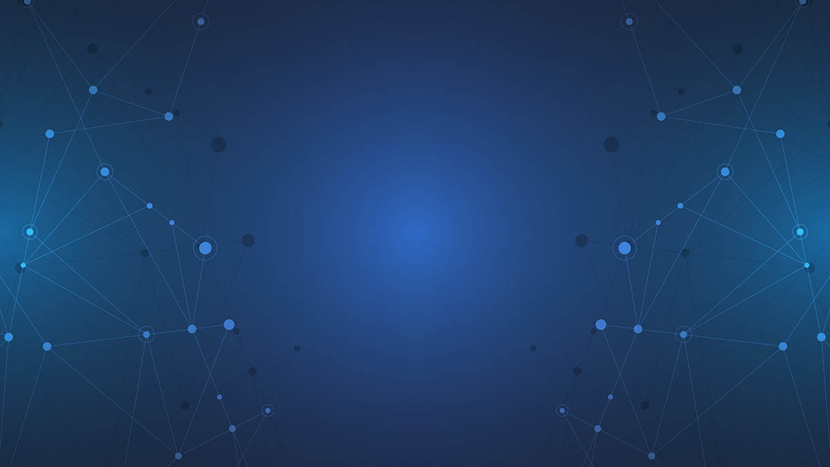 Abstract network of connected data points representing B2B SaaS demand generation.